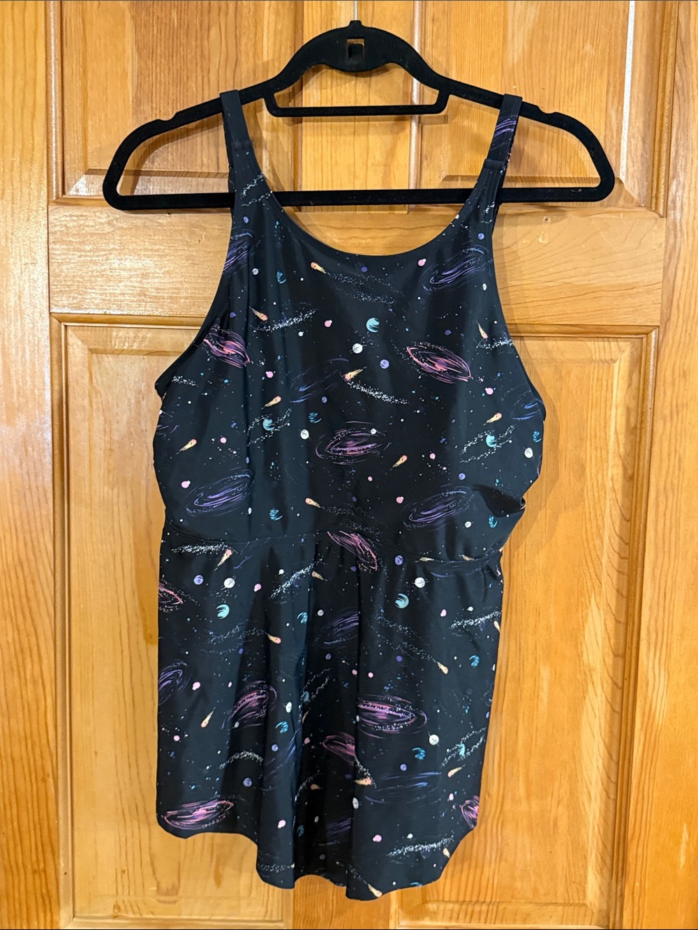 Torrid high neck galaxy wireless tankini top size 1(1X).